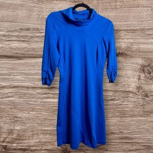 Mountain Hardwear Brushed Knit Dress blue. Small